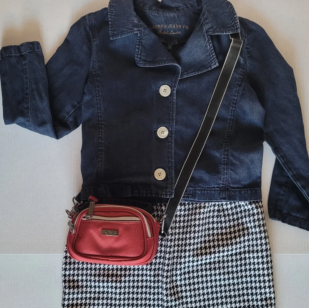 KENNETH COLE REACTION VTG Cross body Camera Case Bag Red Y2k